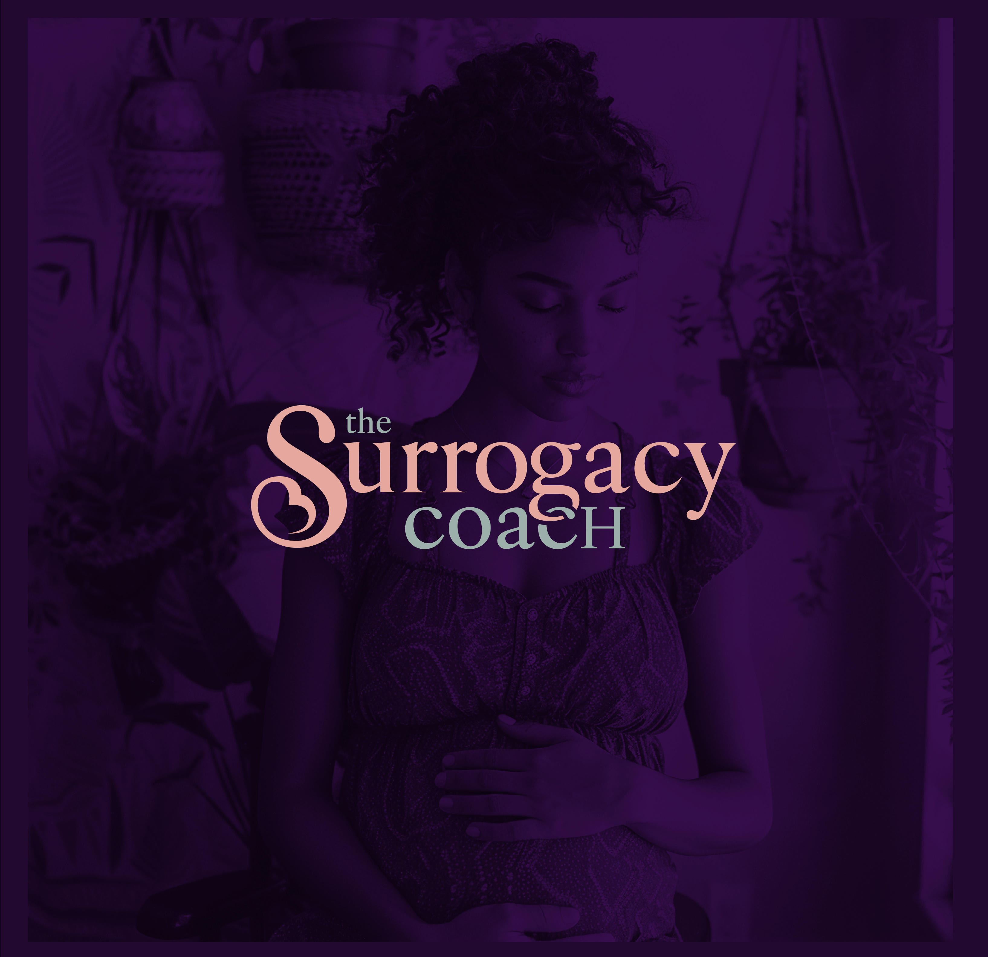 the Surrogacy Coach Logo Design and Brand Identity baby brand identity branding clean design graphic design illustrator logo logo design love modern mother typography wordmark