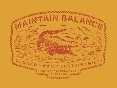 Gator Piece alligator art branding crocodile design gator graphic design graphicdesign handlettering illustration vector
