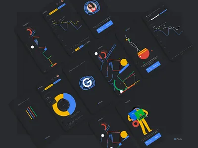 G Plots — mobile data exploration UI analytical thinking comparing data google inspired design mobile interface rapid insight