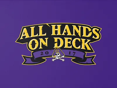 ECU All Hands logo branding carolina college design ecu logo ncaa pirates