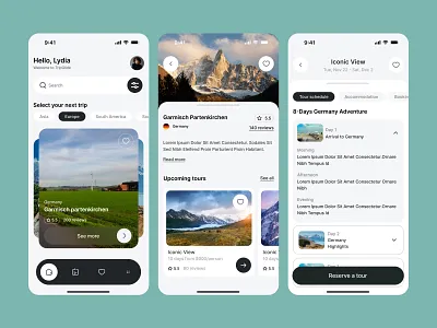 Travel App Design design ui ui design uiux uiux design user interface