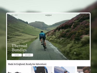 Velobici: Cycling Apparrel eCommerce ecommerce online shop online store shop store ui ux web development webshop
