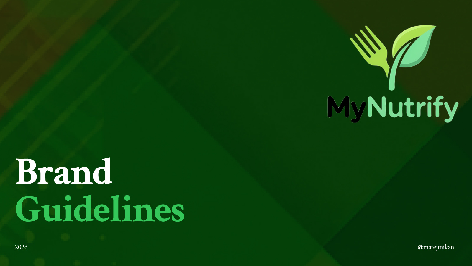 MyNutrify Brand Guidelines brand design brand guide brand identity branding content creator cover art design digital art graphic design guidelines illustration logo ui