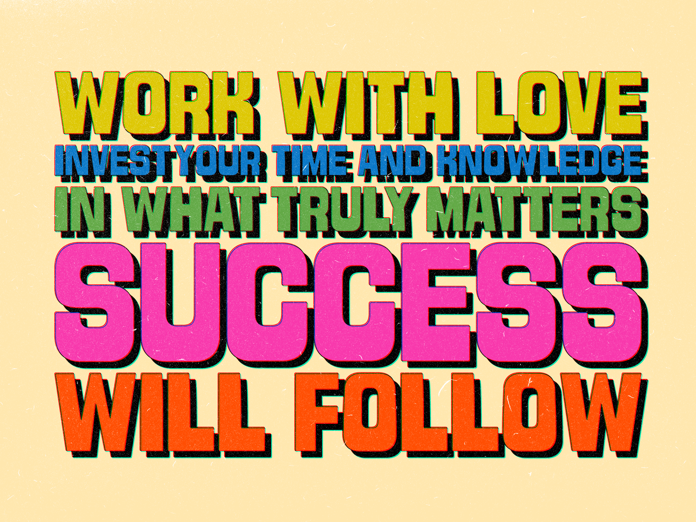 Example of Display Font Development