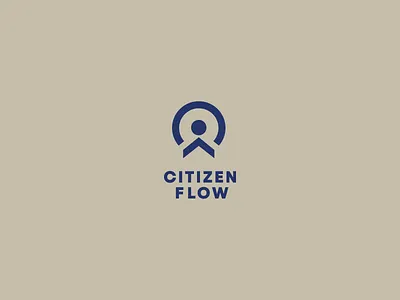Citizen Flow branding citizen civictech clean community geometric government graphic design identity lettermark logo minimal modern symbol