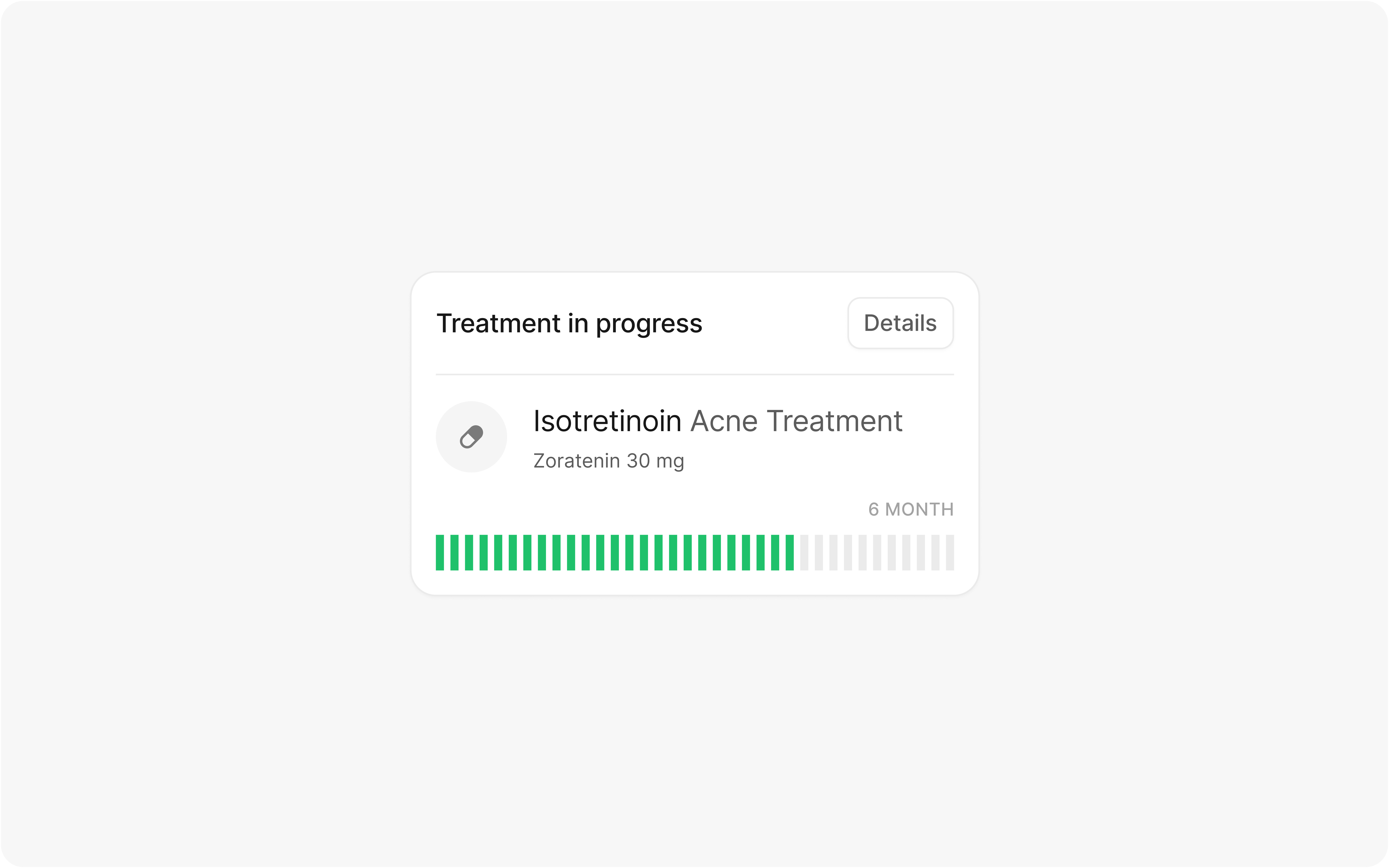 Treatment Card ux