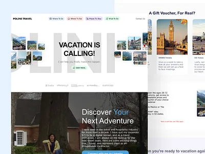 Polini Travel Landing Page Design glassmorphism luxury website modern landing page premium website travel agency travel agency website travel landing page ui ui ux website design