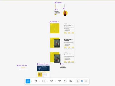 Branding Component For A Construction Website Design On Figma app design app ui design branding design figma figma app design figma ui ux graphic design illustration logo ui