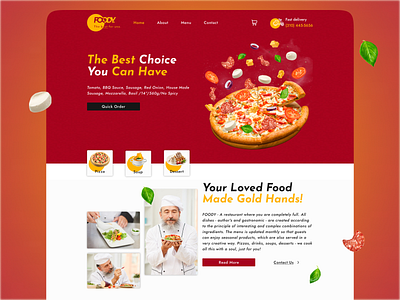 Restaurant Website Design app branding figma figma expert food graphic design landing page landing page design pizza restaurant typography ui ux uxui web design web uxui website design website ui website ux website uxui