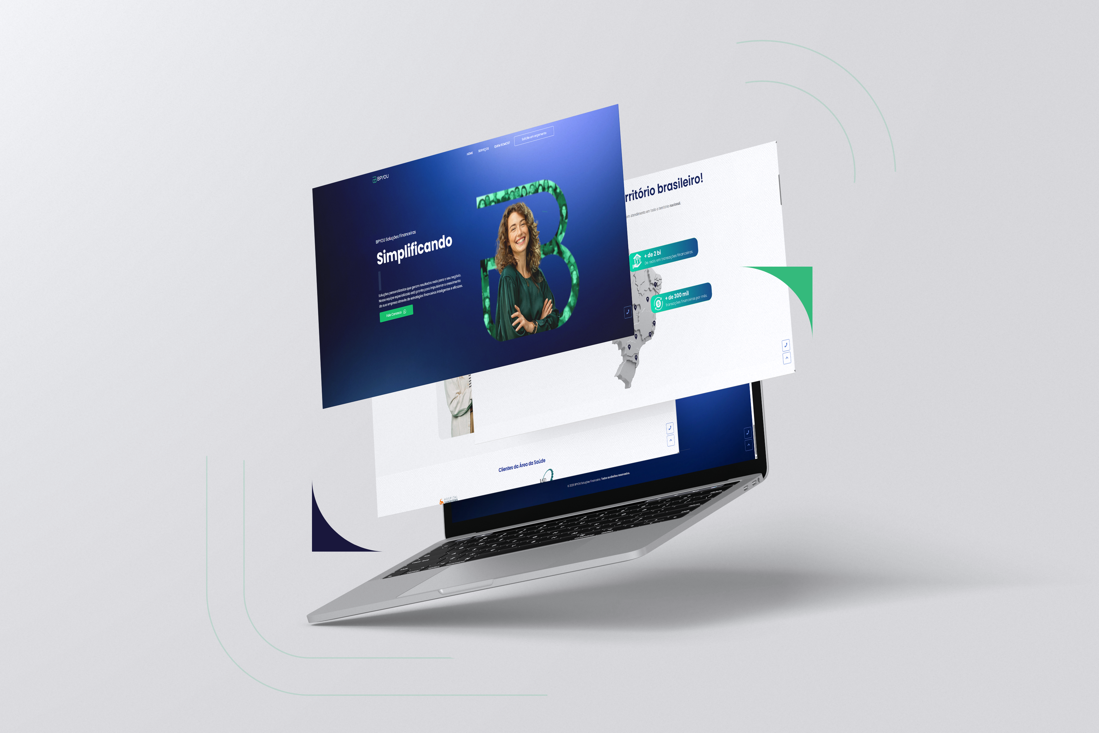 Rebrand - Website - BPYOU Soluções Financeiras design graphic design kinhork website