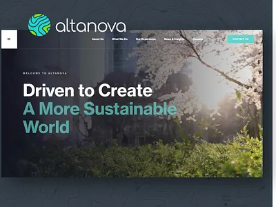 Altanova - Webflow Website Design webflow architecture webflow clean energy webflow sustainability