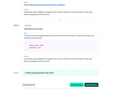 copy.ai Workflows UI ai b2b b2c copyai flat floating action menu gradient light mode llm minimal subtle ui ux web app workflow workflows
