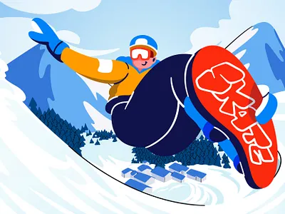 Winter Olympic Milano Cortina 2026 - Snowboarding Sport adventure athlete competition cortina downhill extreme illustration milano mountain olympic olympic 2026 snow snowboard snowboarder snowboarding sport winter winter olympic winter sport