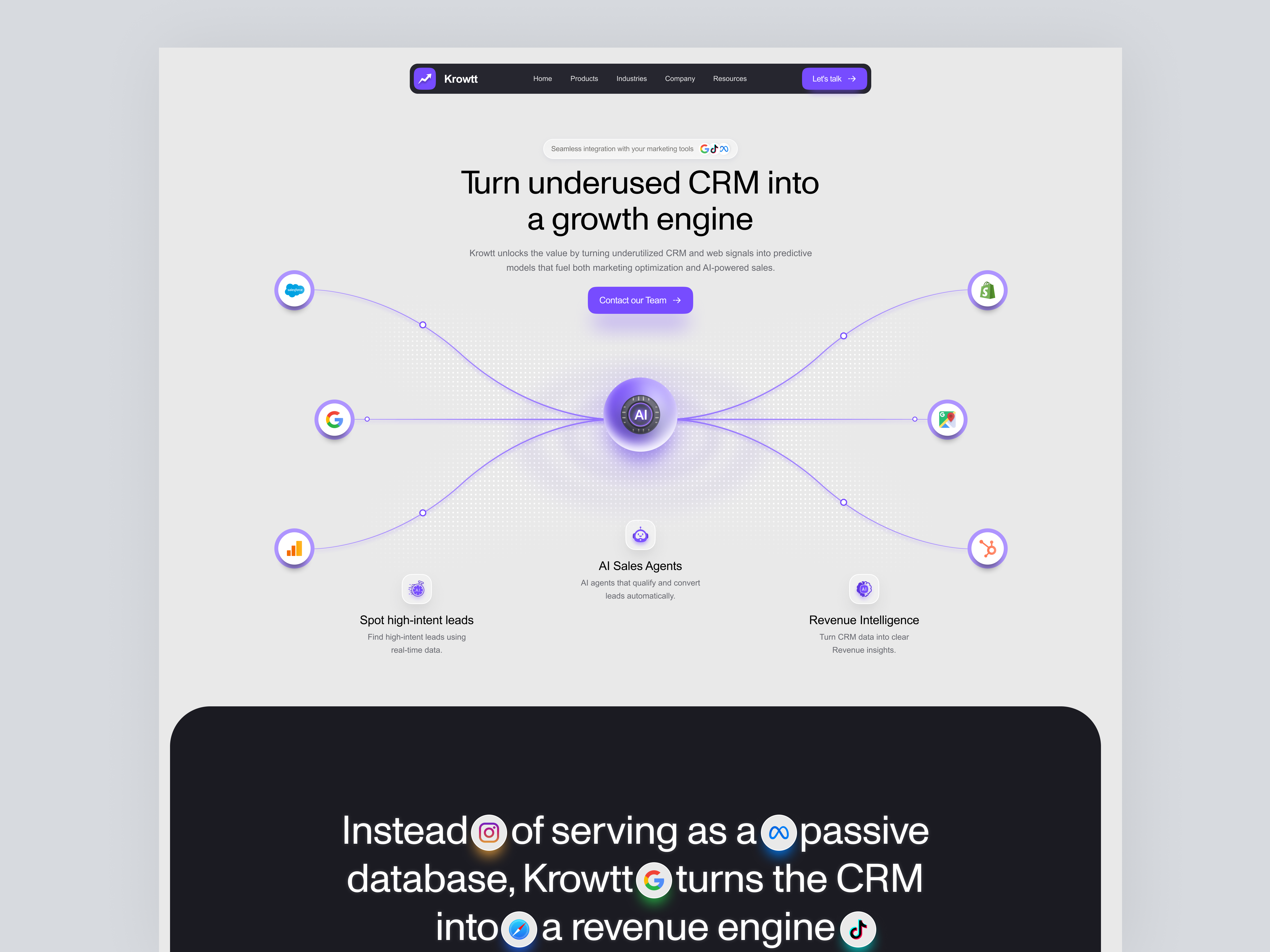 Example of Landing Page Design – UX/UI