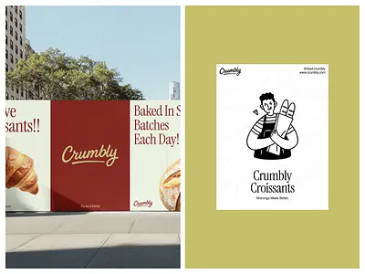 Crumbly bakery brand identity bakery design bakery identity bakery logo brand book branding design identity logo modern logo poster poster design typography ui visual identity