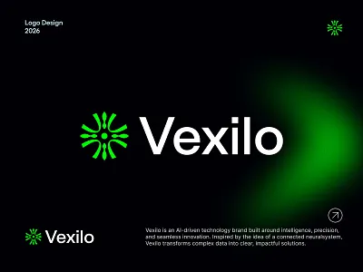 Vexilo - AI Startup Timeless Modern Logo Branding ai startup logo branding custom logo fintech fintech logo iconic logo logo logo design logobranding modern logo timeless logo