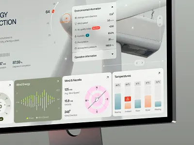 Wind Energy Dashboard UI UX Design | Industrial Dashboard UI clean energy data heavy energy analytics energy management energy monitoring energy monitoring app power management renewable energy renewable energy ui renewable energy ux saas saas designer saas ui saas ui ux saas ux software ui web app dashboard web dashboard wind energy wind power
