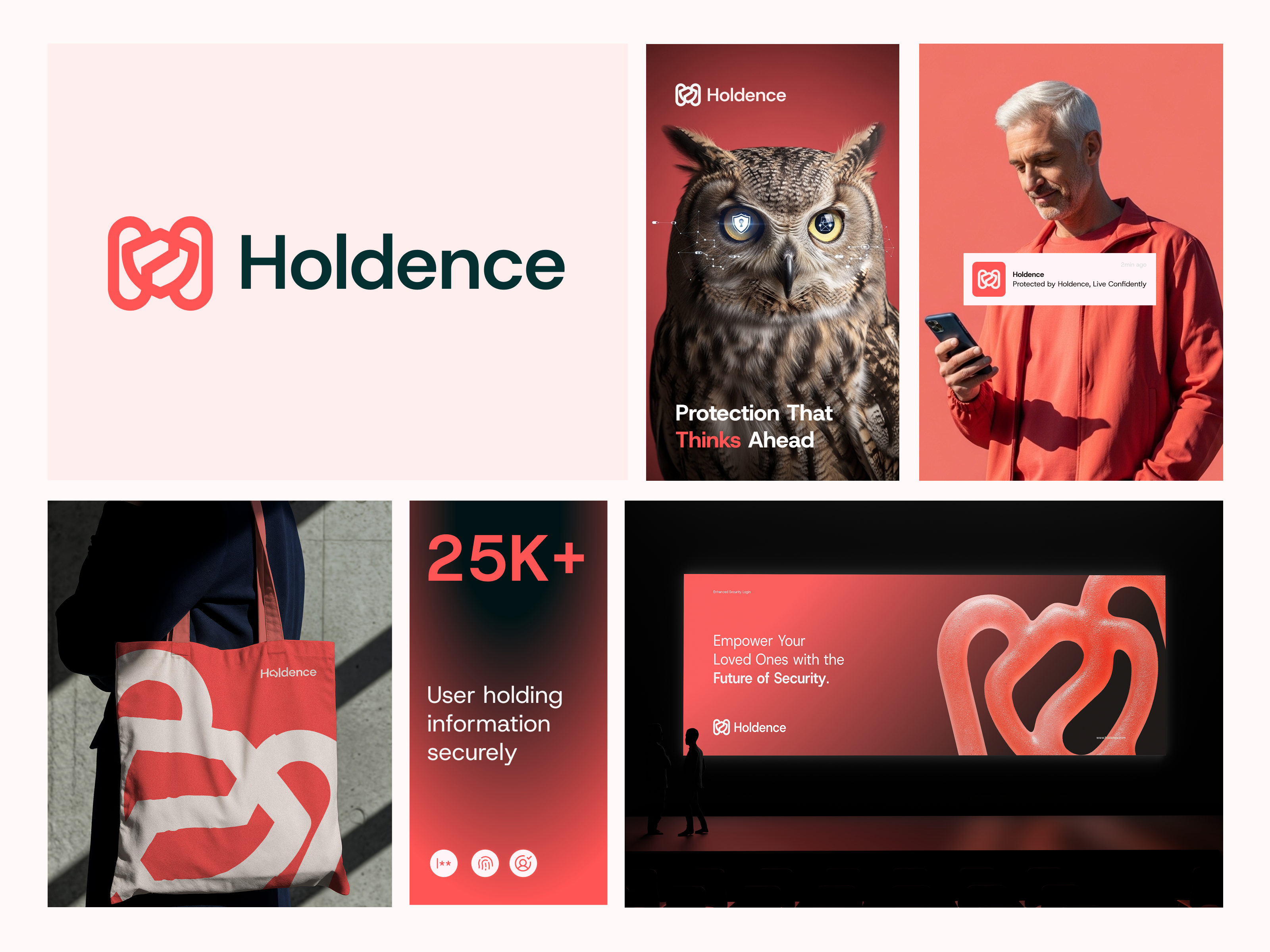 Visual Branding For Holdence ai logo brand identity branding cybersecurity digital vault logo ecommerce encryption lock logo logo creator logo design logotype minimal modern logo privacy secure data management security security branding shield vault iq
