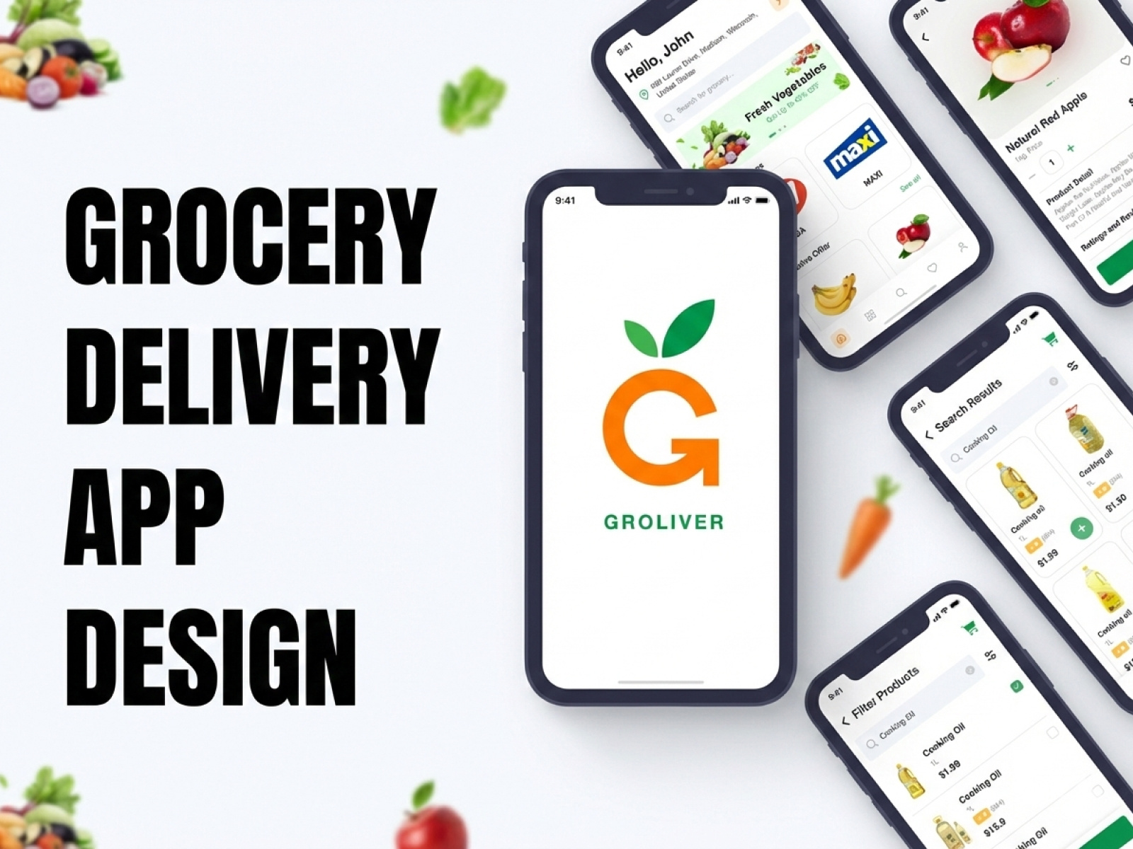 Example of Grocery Delivery App Design