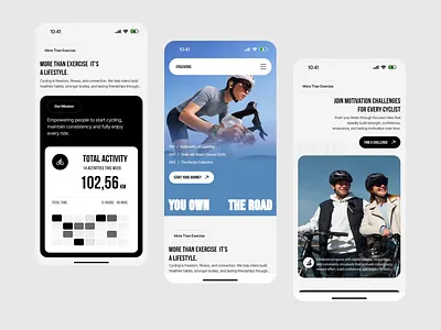 Cyclevers - Smart bike tracking companion app animation app app design bike tracking cycling app ui digital product fitness app fitness community mobile app ios app design mobile mobile app design modern mobile app ui product design sports app sports app uiux design sports mobile app design wellness app