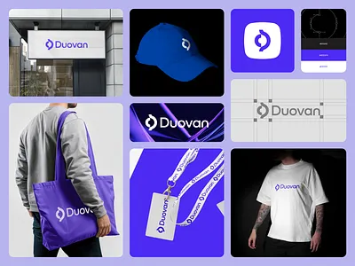 Duovan | Fintech & SaaS Brand Identity Design best modern logo blockchain logo brand identity branding crypto branding fintech logo logo design modern logo print design saas smtech24 startup tech branding tech logo trading visual identity web3