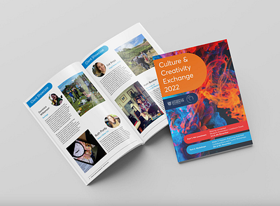 Culture & Creativity Exchange 2022 - Branding and Editorial brochure design editorial graphic design leaflet magazine typography