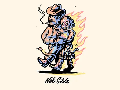 "Fire walk with me" design graphic design illustration ilustration ilustrator mexico vector