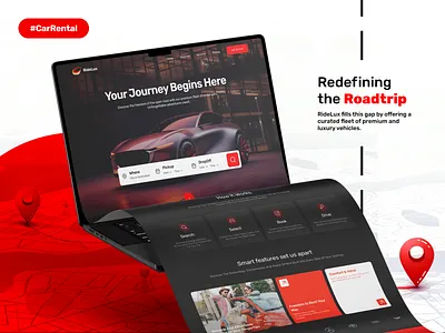 Premium Car Rental Landing Page booking booking dashboard booking system car booking car dealer car rent service car rental car rental platform car rental service landing page design luxury website premium car rental rental rental company rental dashboard rental service service vehicle vehicle booking web design