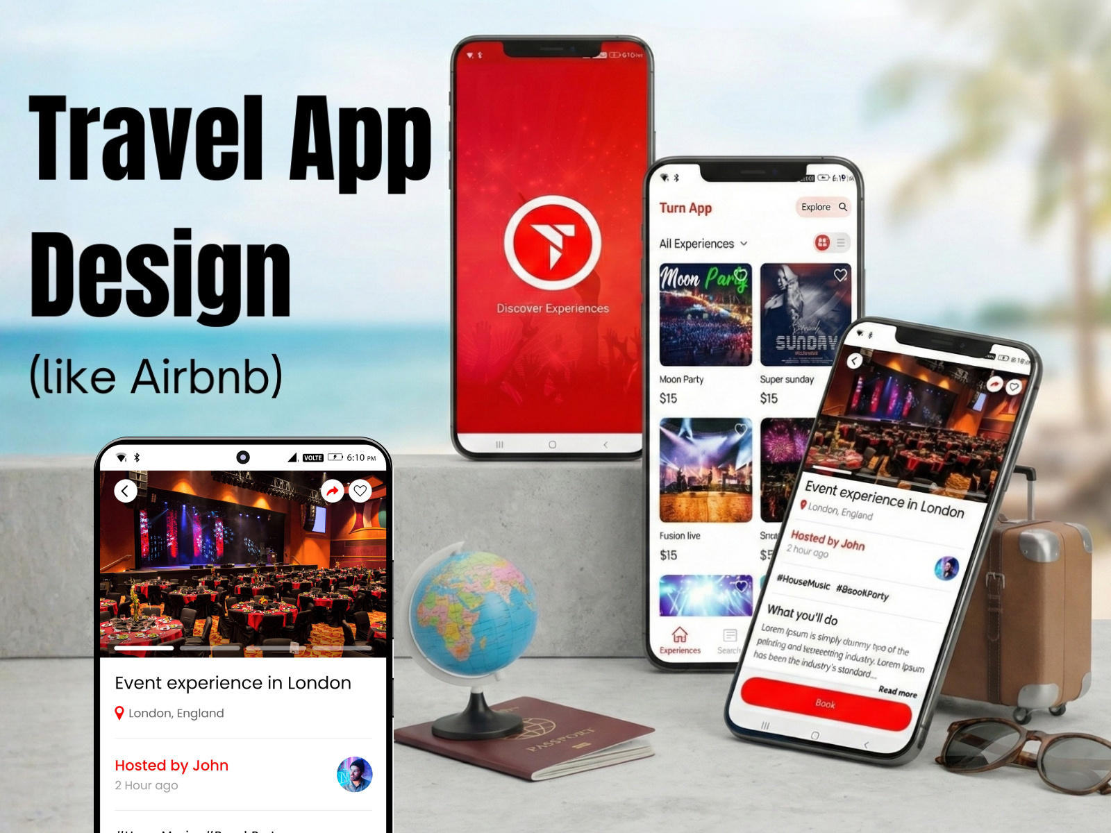 Example of Travel App Design (Like Airbnb)