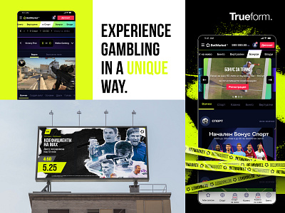 BetMarket Identity betting app bingo brand identity branding casino casino game design games mobile rebranding redesign sport app sporting app ui
