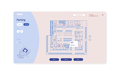 UX/UI website of apartment complex, selection Parking branding dailyui figma prototype design figma graphic design illustration ui ux web webdesign