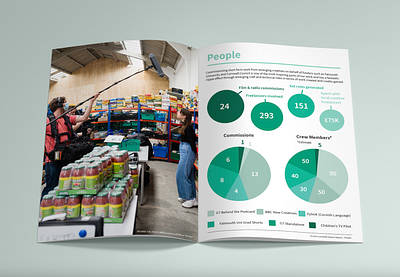 Screen Cornwall Impact Report 2019 - 2022 brochure design editorial graphic design magazine typography