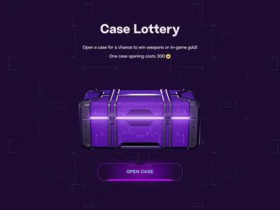 Case Lottery Screen – Gamification UI, Animation 3d 3d animation 3d design 3d model 3d render animation dark mode gamification graphic design open case ui ui design ui ux user experience user interface ux ux design web design web ui website