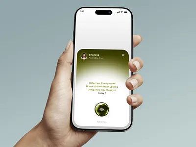 Voice AI Interaction Design ai assistant app interface app ui branding conversational ui design glassmorphism hospitality tech micro interactions sm8uti ui uiux voice ai voice assistant voice user interface web design
