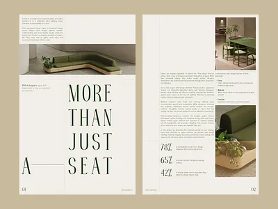 Editorial - Aesthetic Chair aesthetic branding clean editorial graphic design layout magazine typography whitespace