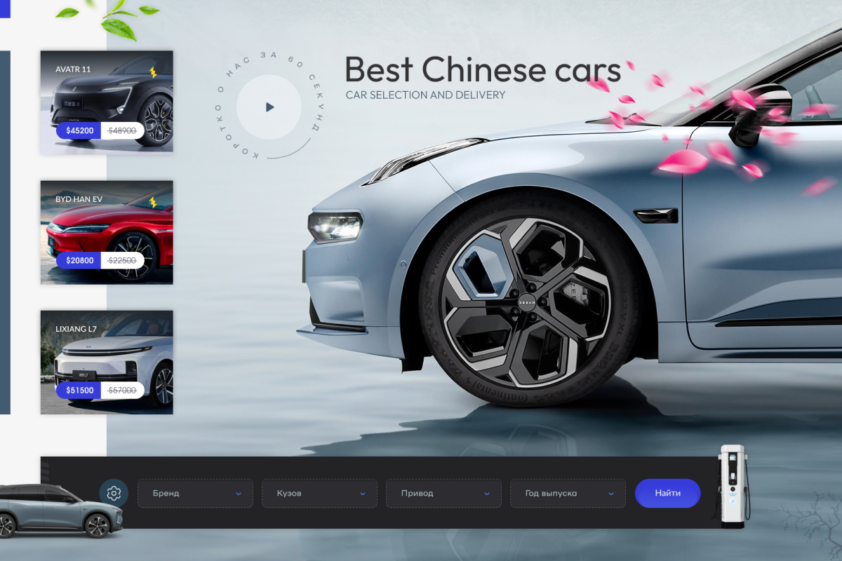 White Whale Belarus automotive belarus cars china electric car electrified figma graphic design hybrid platform promo ui ux ux research webdesign website wireframing