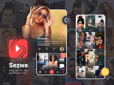 Sezwe app design discussion figma flat mobile mobileapp mobiledesign profile reply social tiktok ui uidesign userexperience userinterface ux uxdesign video webdesign