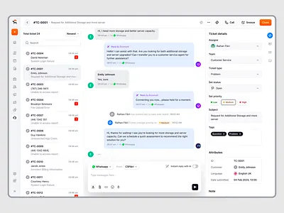 Ecomiq – Customer Support Conversations for SaaS Ecommerce crm customer service customer support dashboard e commerce inbox marketplace messaging online store order management product design saas saas design site builder ticket management ui ux web app web builder web design