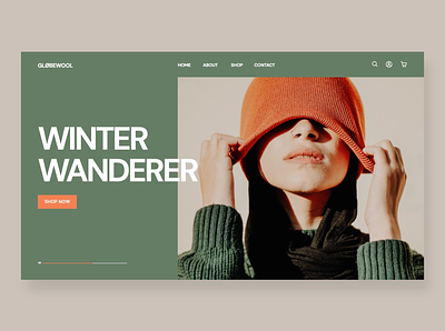 Wunene clothing e-commerce concept animation design modern webdesign