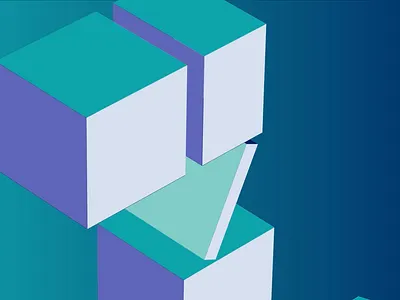 Tech Talk Opener animation branding colorful cube motion opener shape typography
