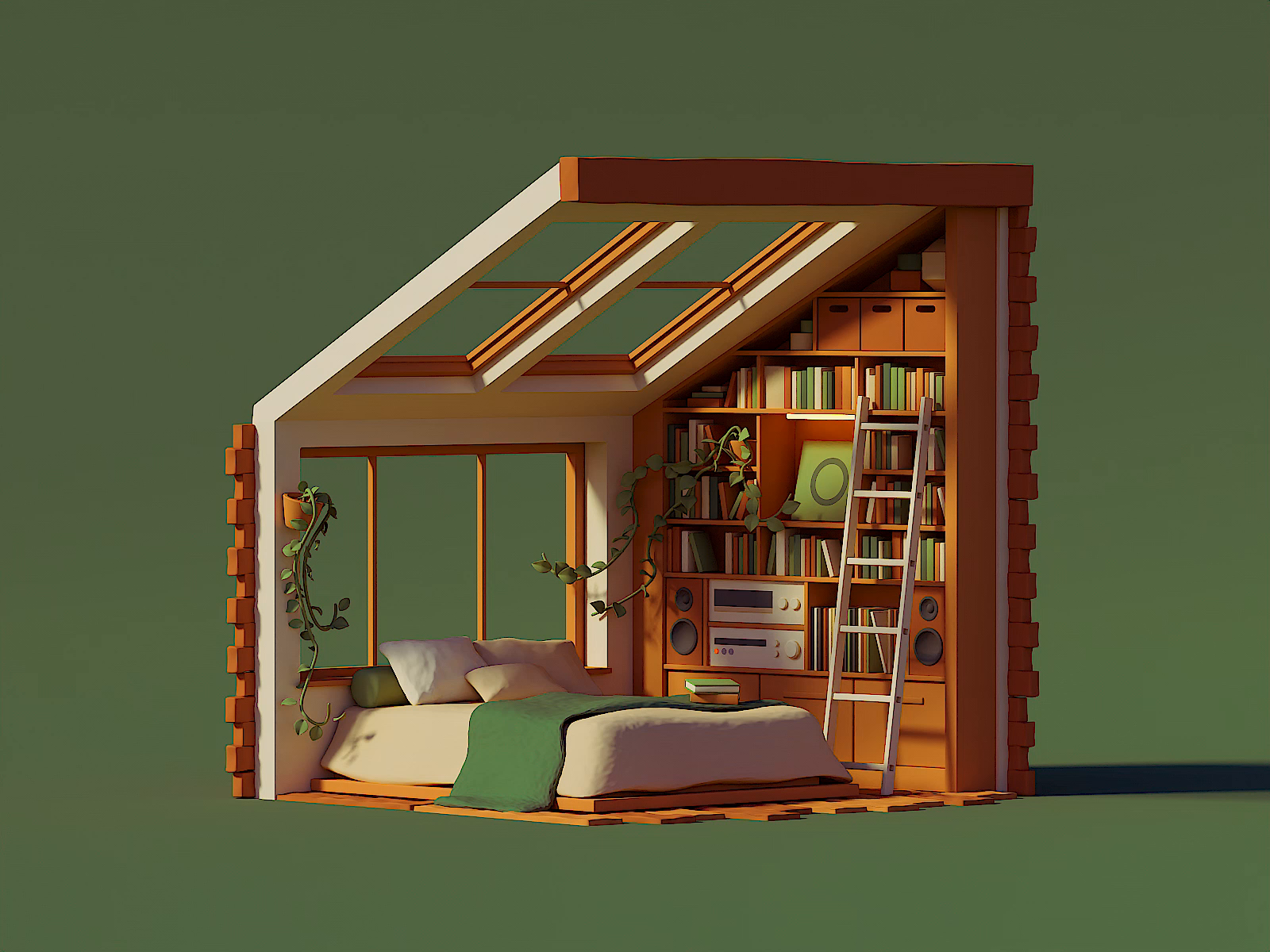 Example of Bedroom Construction 🧱