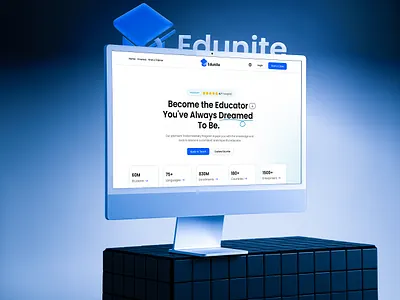 Designing the Future of Learning – Education Platform clean design education landingpage ui uidesign uiux ux web ui website website design