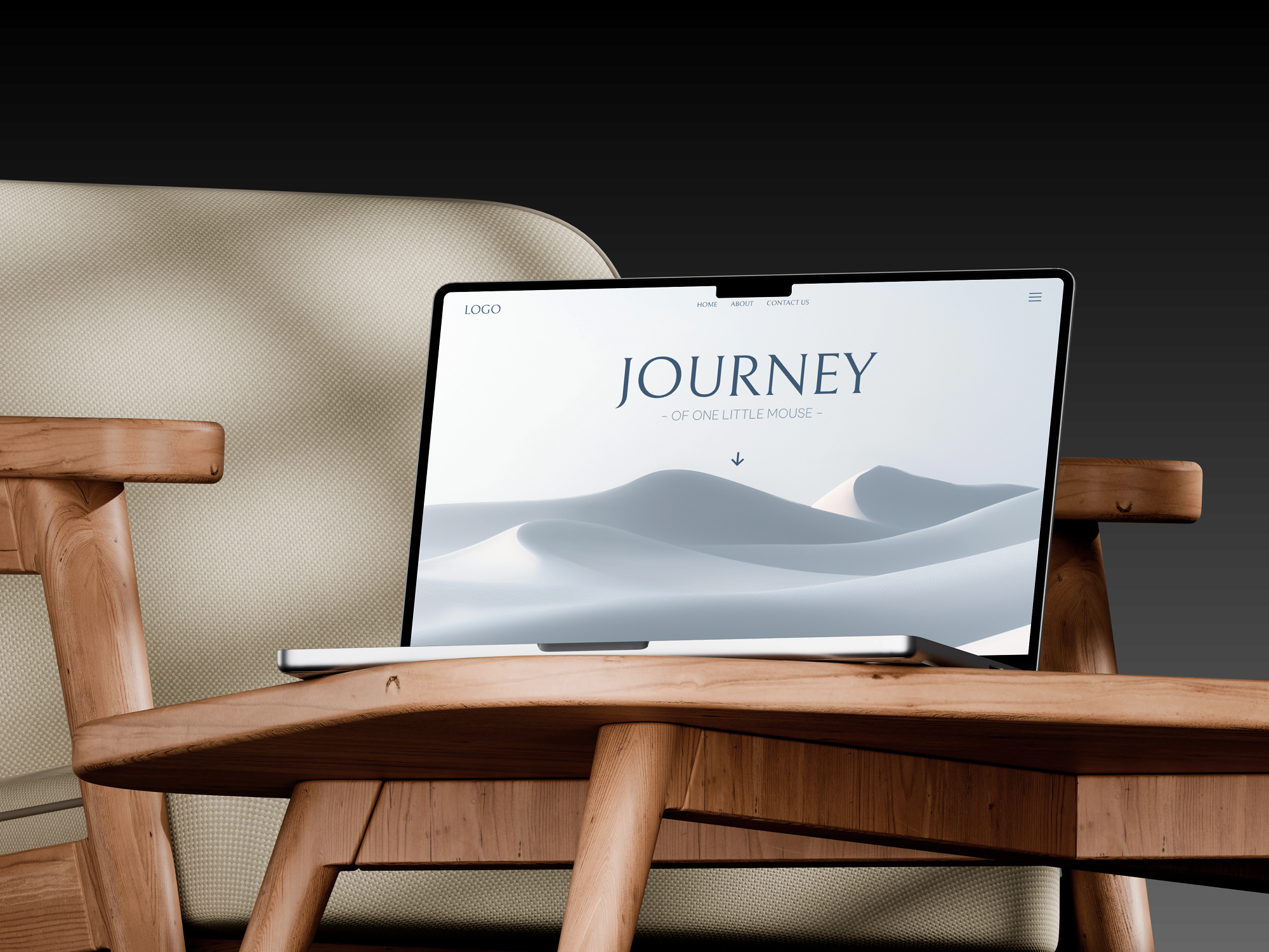 Landing Page — Immersive Storytelling Experience 3d animation character clean experience immersive interactive journey landing page minimal motion design storytelling ui ux web design