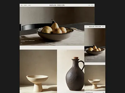 House Decor Shopify Theme - Issue 148 beige ecommrece home decor home page layout minimal minimaldesign mobile responsive shopify shopify template shopify theme store template theme ui ux web webdesign