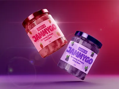 JammyGo | Food Branding & Jam Jar Label + Box Packaging Design box design brand guidelines brand identity brand identity design branding branding kit graphic design illustration jar design label design logo design packaging design