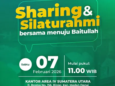 Flyer Sharing dan Silaturahmi branding flyer graphic design social media