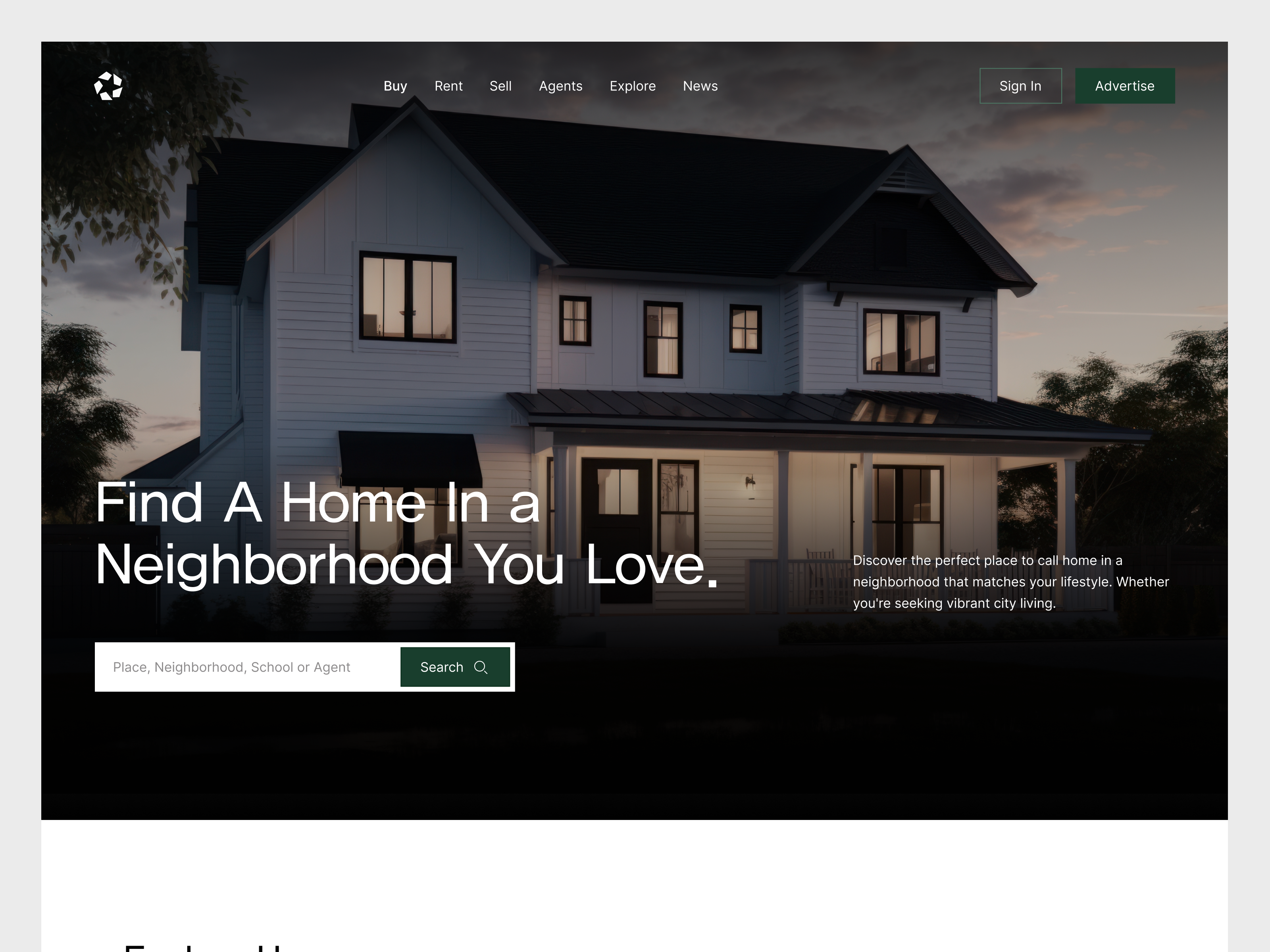 Modern Real Estate Website Design design product property website real estate real estate platform real estate website ui ux design web