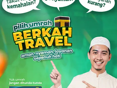 Flyer Marketing : Pilih Umrah Bersama branding graphic design social media social media conten social media design