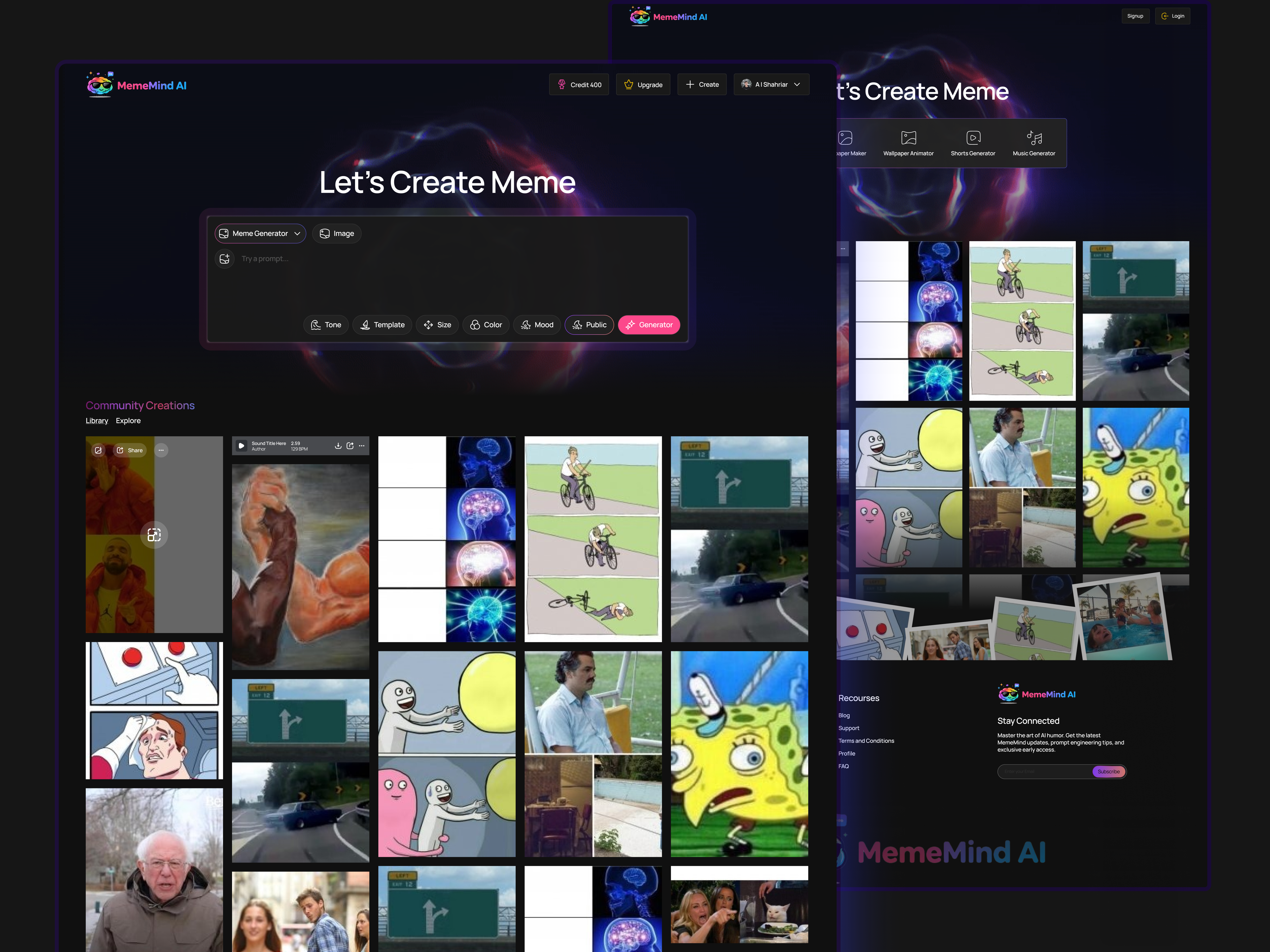 Example of Website Design + Development