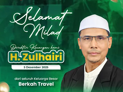 Flyer Ucapan Milad branding branding content graphic design social media social media content social media design social media flyer
